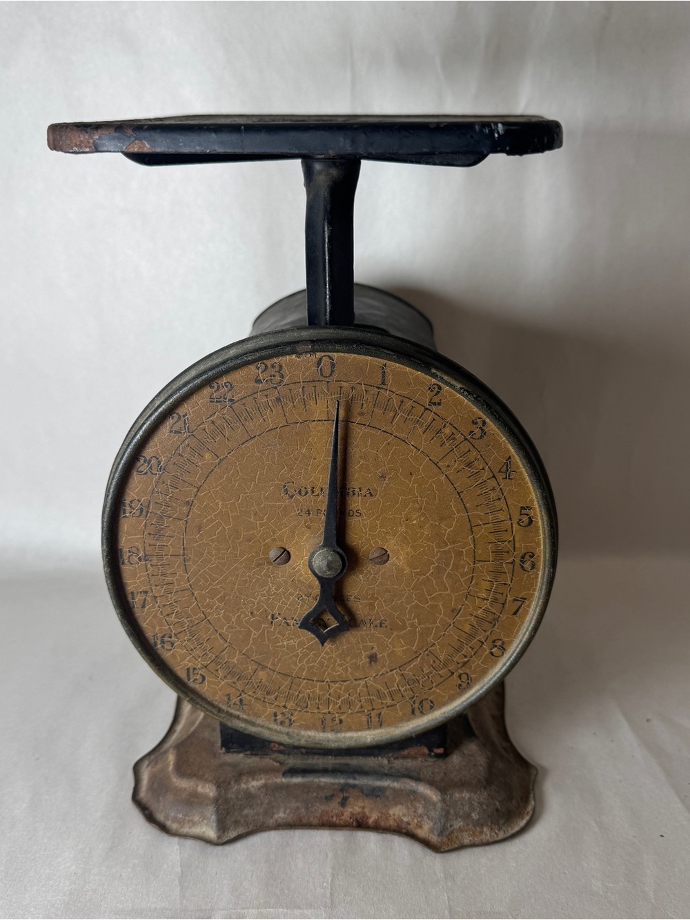 Antique Columbia Family Scale 24 lb Kitchen Scale W.K. Morison MN